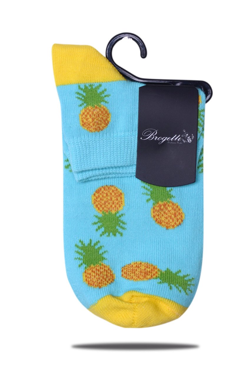 Ananas Desenli Soket Çorap RENKLİ - 35/39