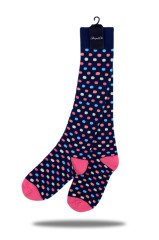 Renkli Puantiyeli Dizaltı Çorap RENKLİ - 35/39