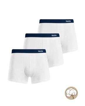 Erkek Boxer 3lü Paket Beyaz Renk M Beden