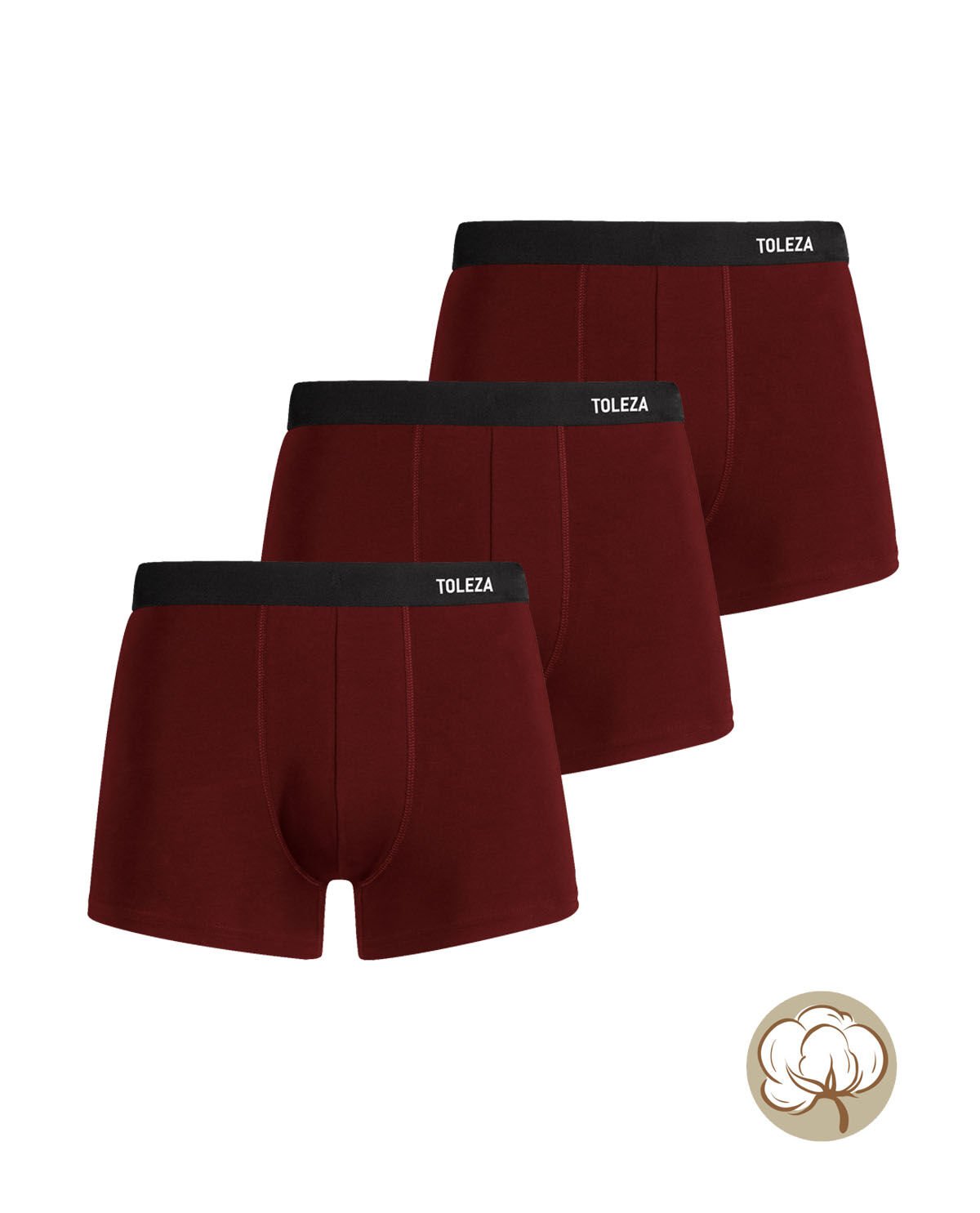 3lü Erkek Boxer Likralı Pamuk M Beden