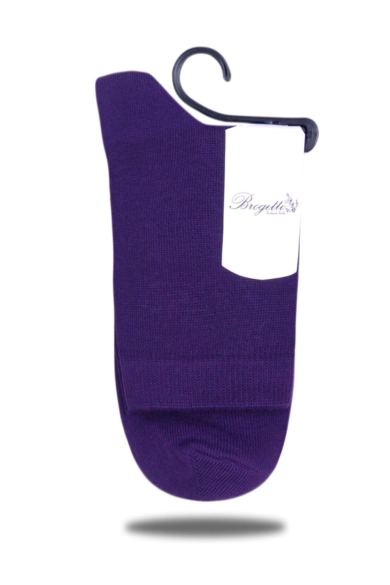 Mor Bilek Lastikli Soket Çorap