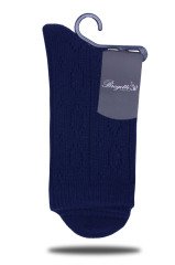 Lacivert Delik Desen Soket Çorap Flora LACİVERT - 35/39
