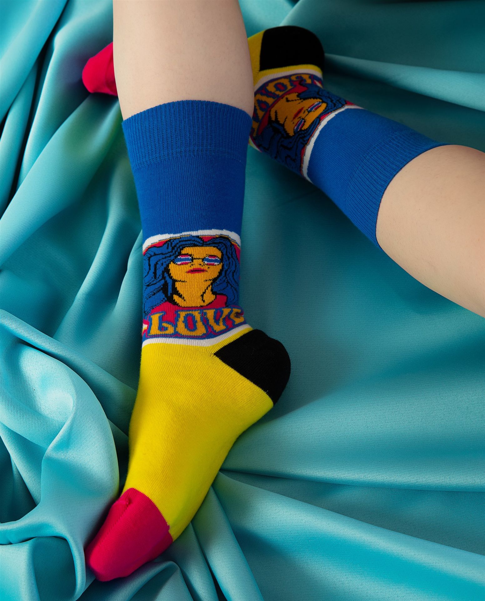 Love Yazılı Burun Dikişsiz Kadın Soket Çorap