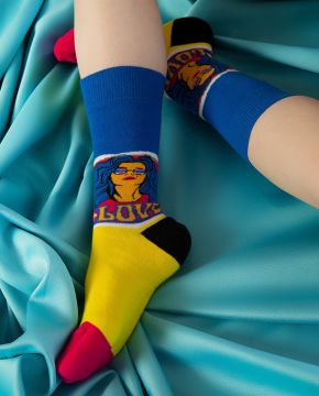 Love Yazılı Burun Dikişsiz Kadın Soket Çorap