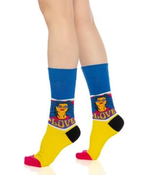 Love Yazılı Burun Dikişsiz Kadın Soket Çorap