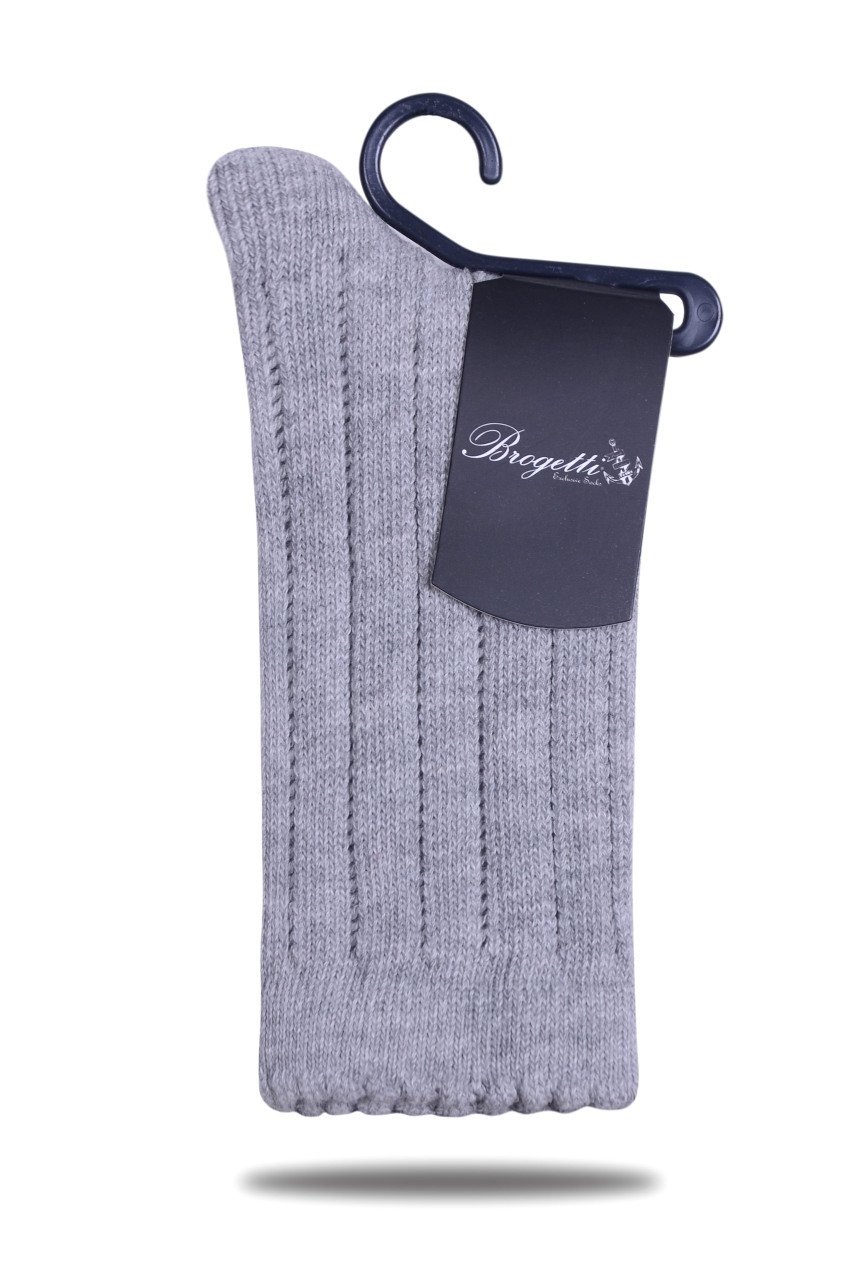 Gri Sıralı Delik Desen Soket Çorap GRİ - 35/39