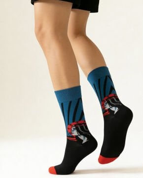 Gizemli Kadın Desenli Erkek Soket Çorap