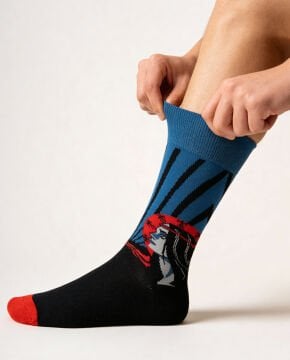 Gizemli Kadın Desenli Erkek Soket Çorap