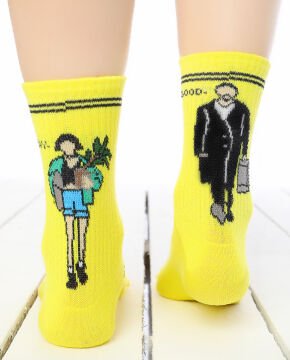 Leon ve Mathilda Çorabı Sarı Renk