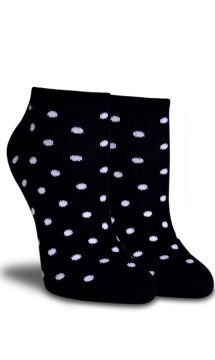 2'li Paket Siyah Puantiye Desen Soket Çorap