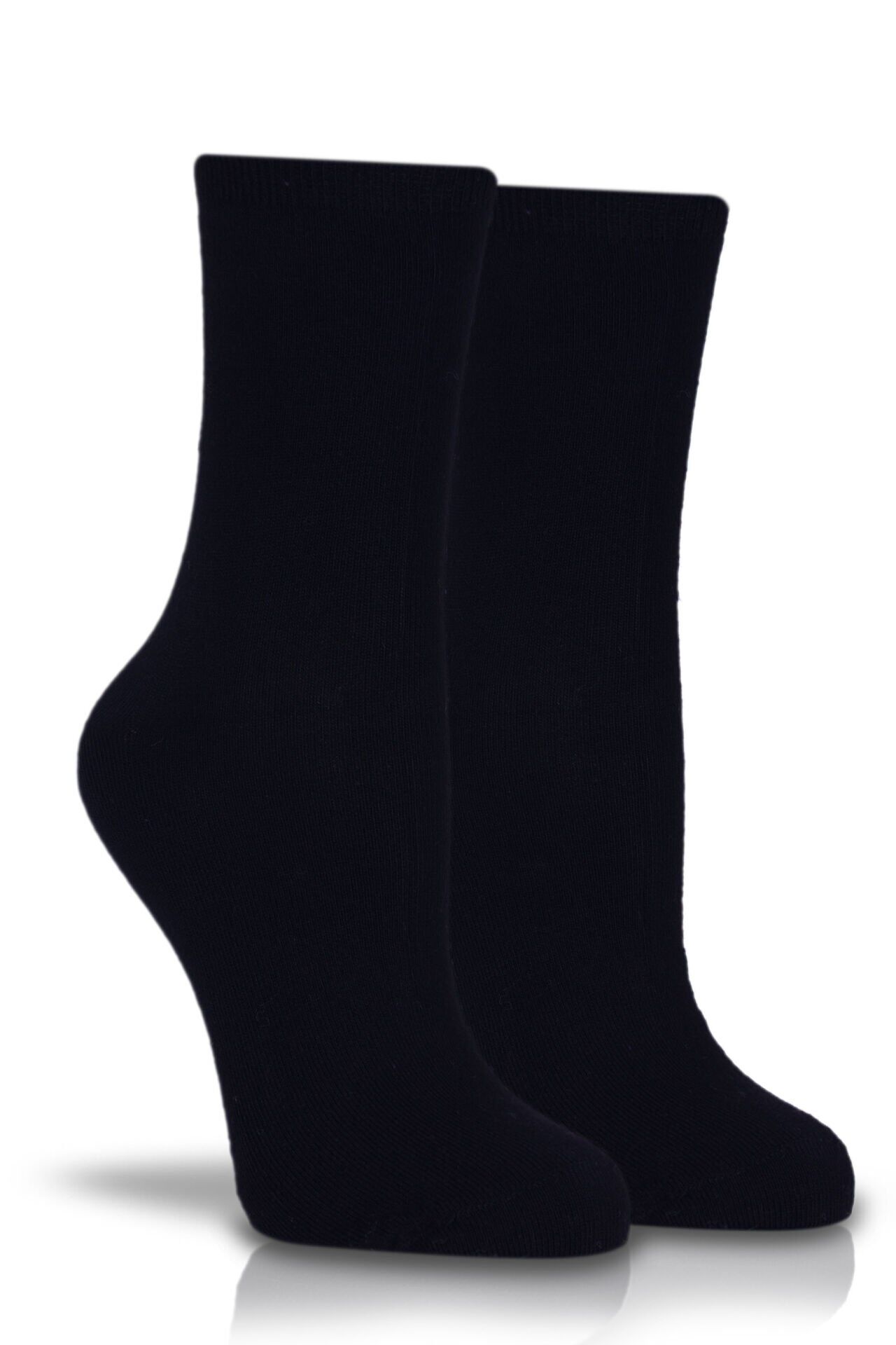 Bambu Siyah Düz Soket Çorap