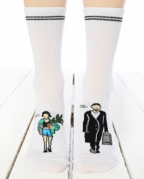 Leon ve Mathilda Çorabı Beyaz Renk