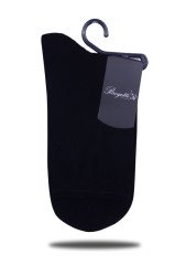 Bambu Siyah Düz Soket Çorap SİYAH - 35/39