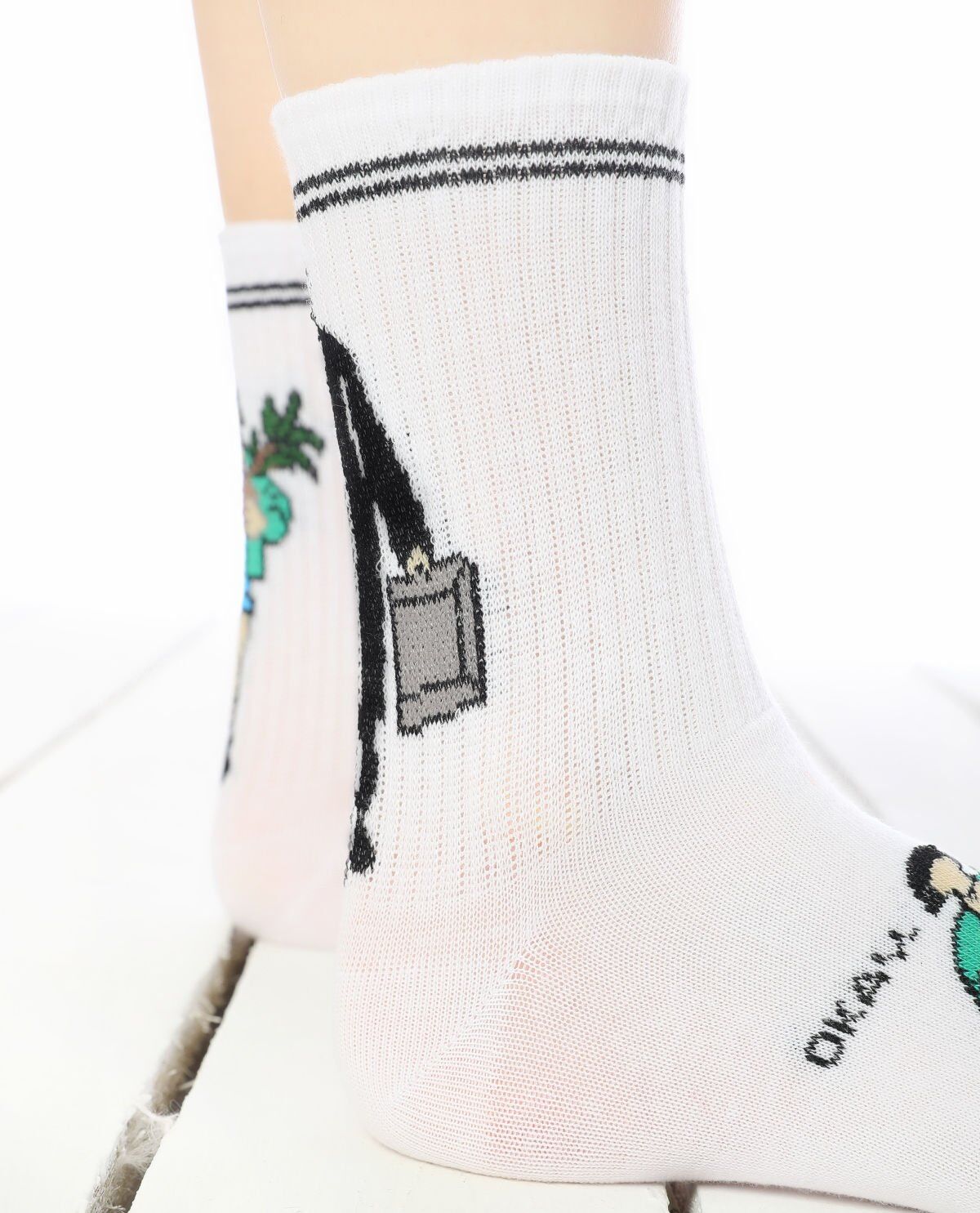 Leon ve Mathilda Çorabı Beyaz Renk Beyaz - 36/40