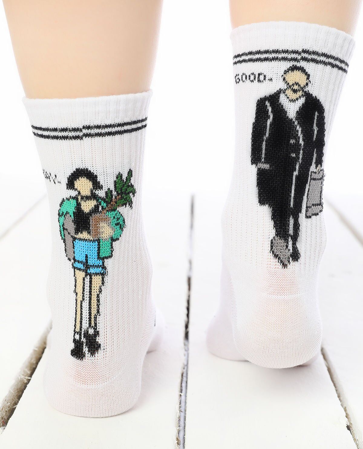 Leon ve Mathilda Çorabı Beyaz Renk Beyaz - 36/40