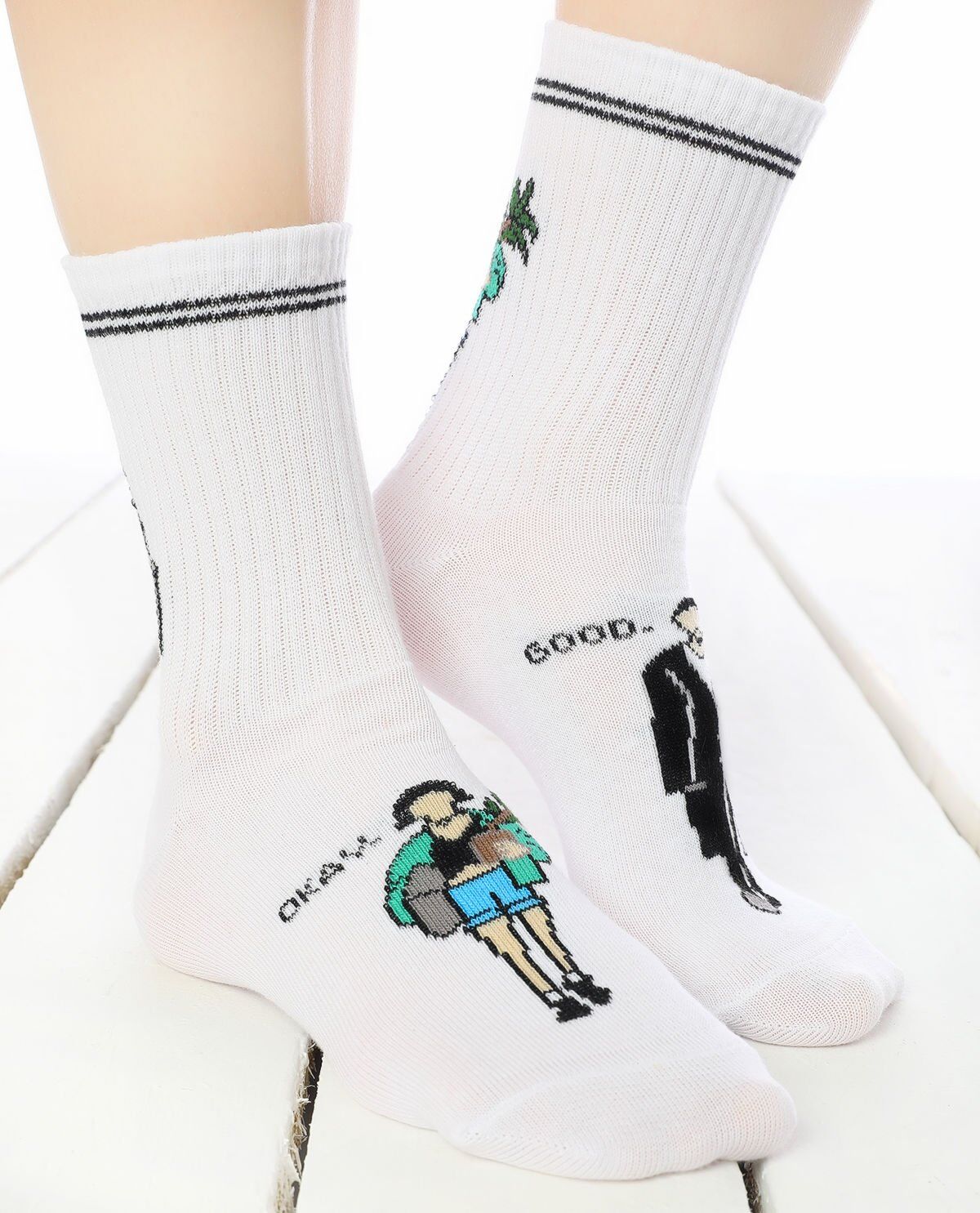 Leon ve Mathilda Çorabı Beyaz Renk Beyaz - 36/40