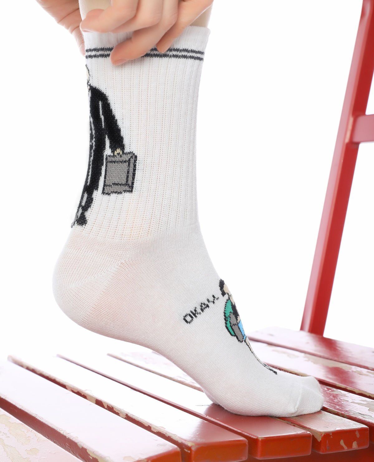 Leon ve Mathilda Çorabı Beyaz Renk Beyaz - 36/40