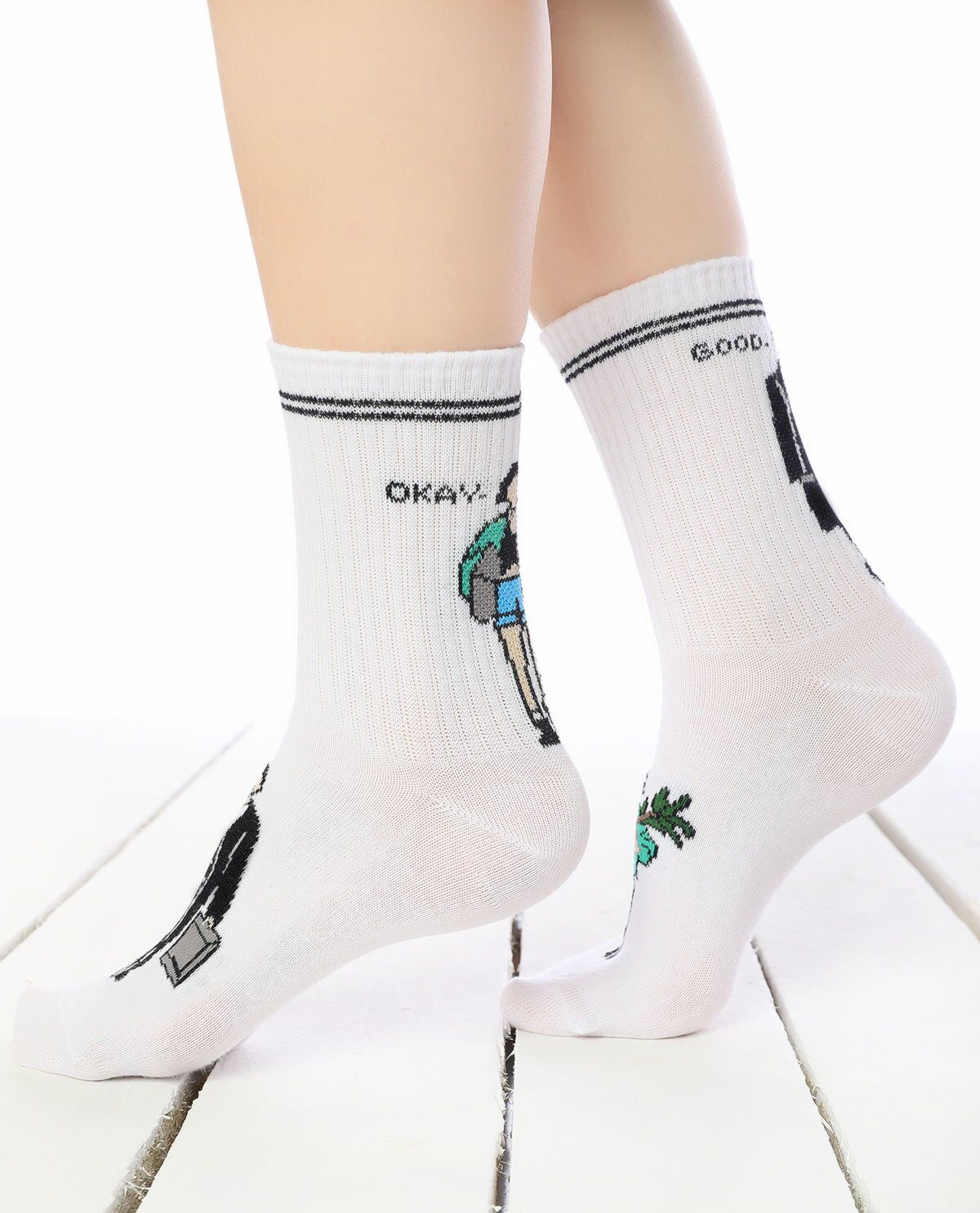 Leon ve Mathilda Çorabı Beyaz Renk Beyaz - 36/40