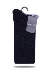 Siyah Delik Desen Soket Çorap Aisha SİYAH - 35/39