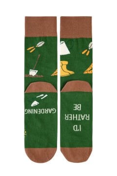 Bahçe Malzemeleri Desenli Erkek Soket Çorap