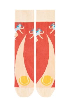 Tenis Desenli Erkek Soket Çorap