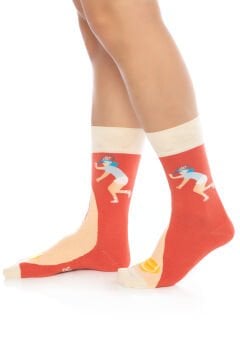 Tenis Desenli Erkek Soket Çorap