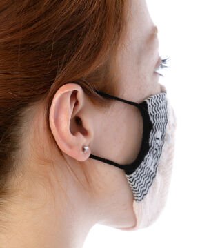 Yıkanılabilir Maske Pamuk Ten Rengi Esnek Lastikli