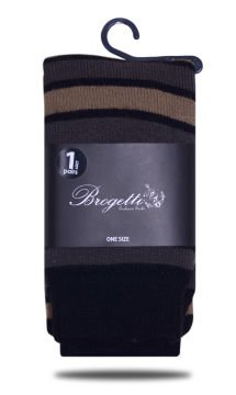 Kadın Kışlık Çorap Çizgili Basic Brogetti