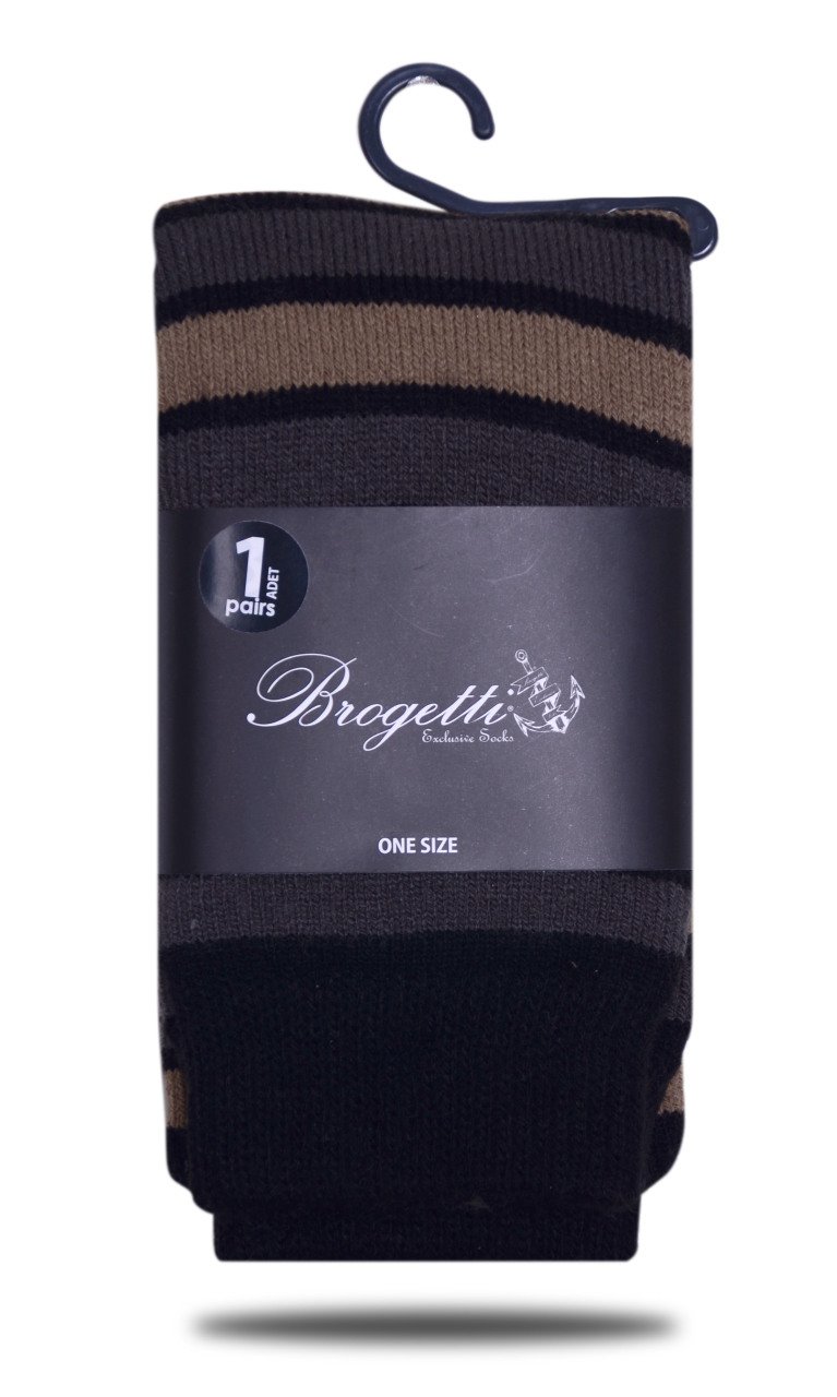 Kadın Kışlık Çorap Çizgili Basic Brogetti RENKLİ - TEK BEDEN