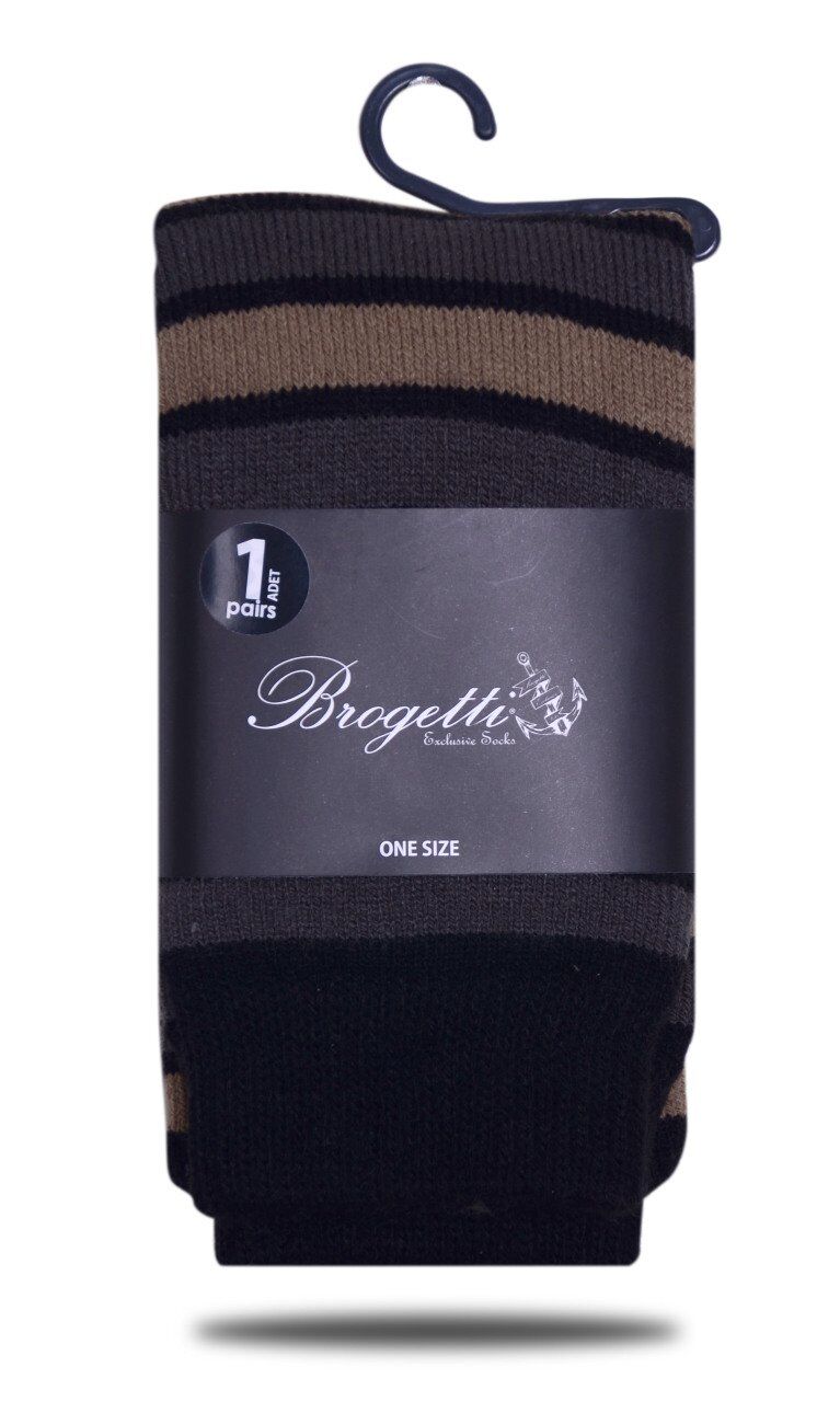 Kadın Kışlık Çorap Çizgili Basic Brogetti RENKLİ - TEK BEDEN