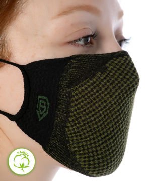 Yıkanılabilir Maske Pamuk Kamuflaj Renk Esnek Lastikli
