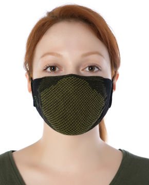 Yıkanılabilir Maske Pamuk Kamuflaj Renk Esnek Lastikli