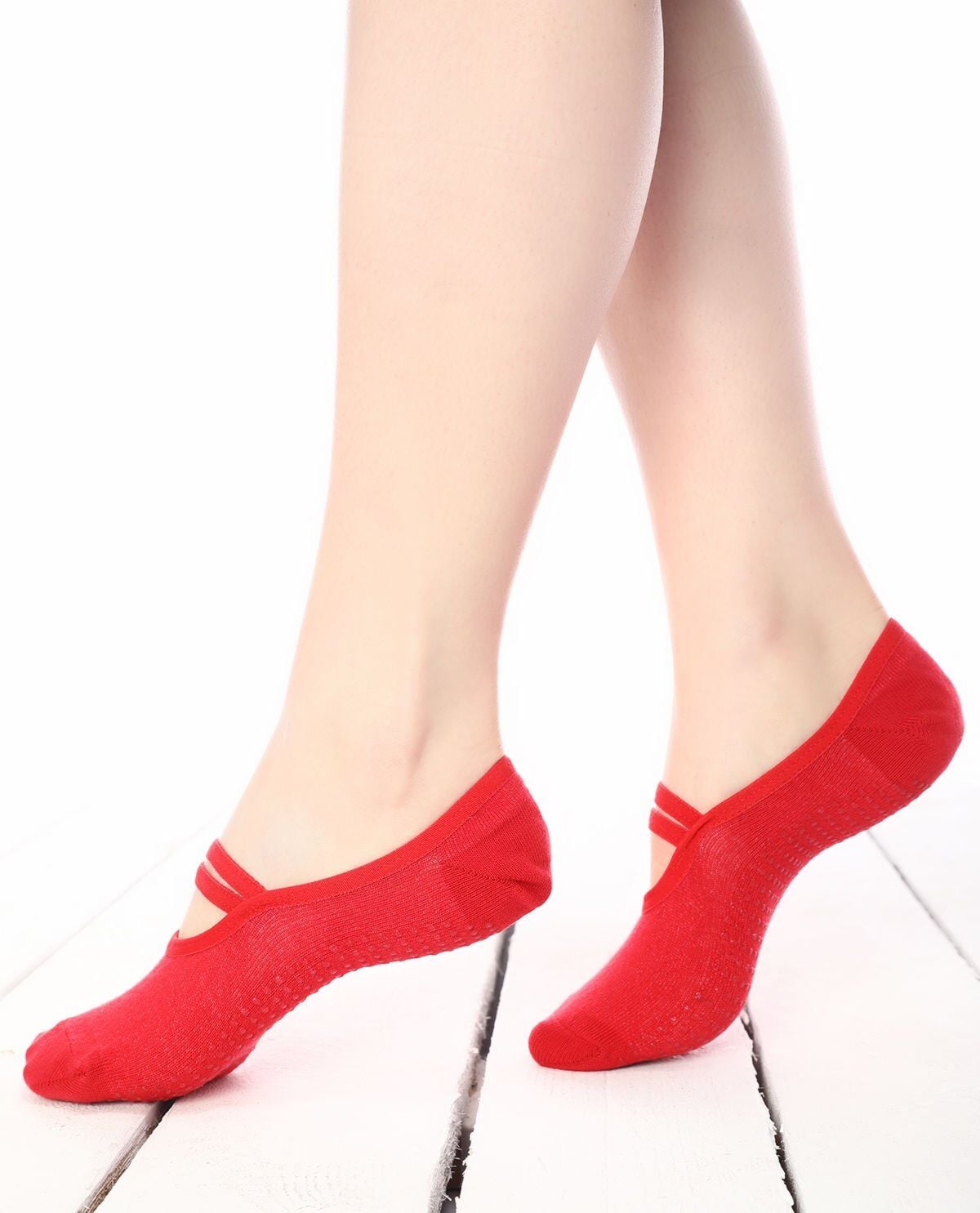 6lı Paket Silikon Tabanlı Pilates ve Yoga Çorabı