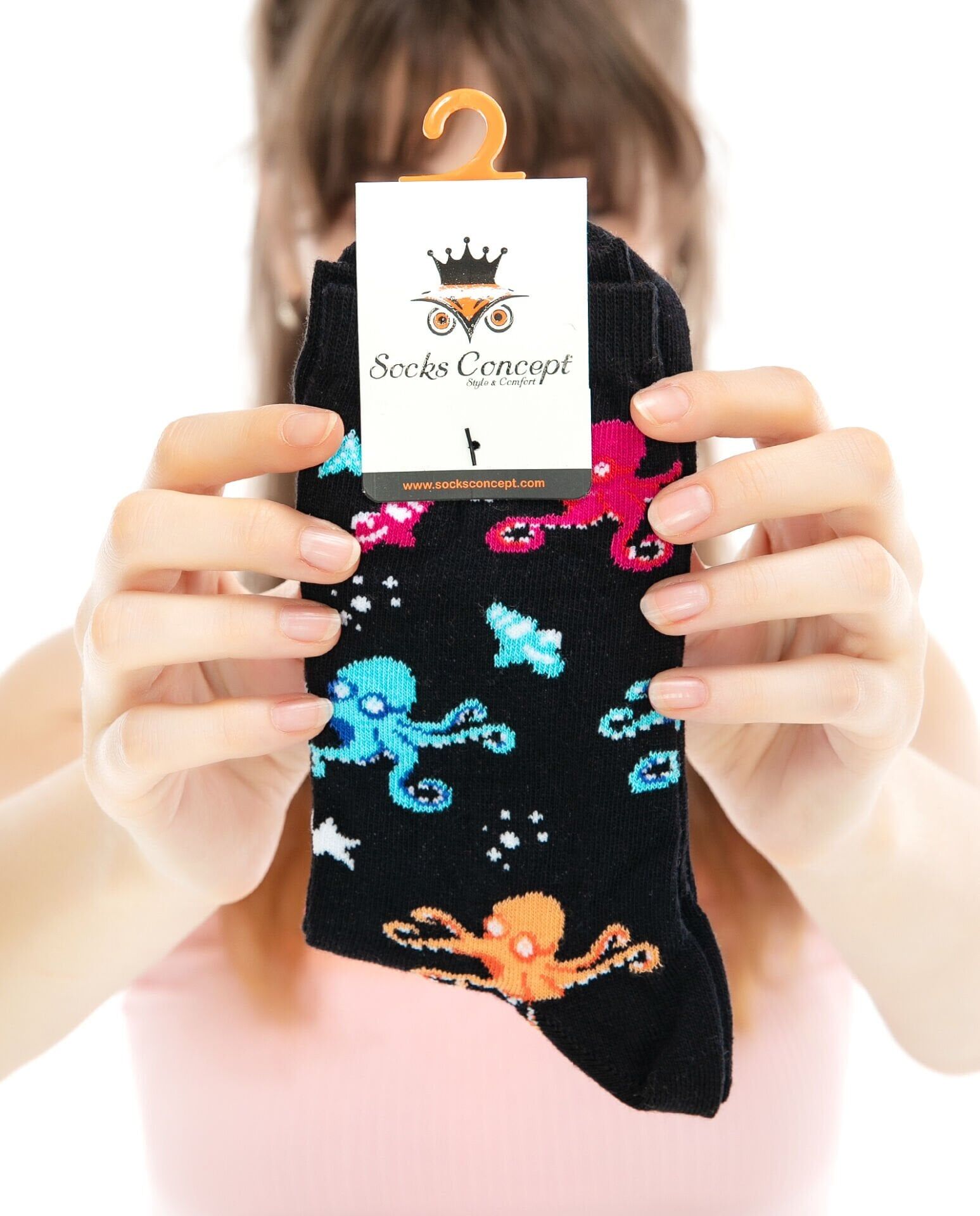 Ahtapot Desen Soket Çorap