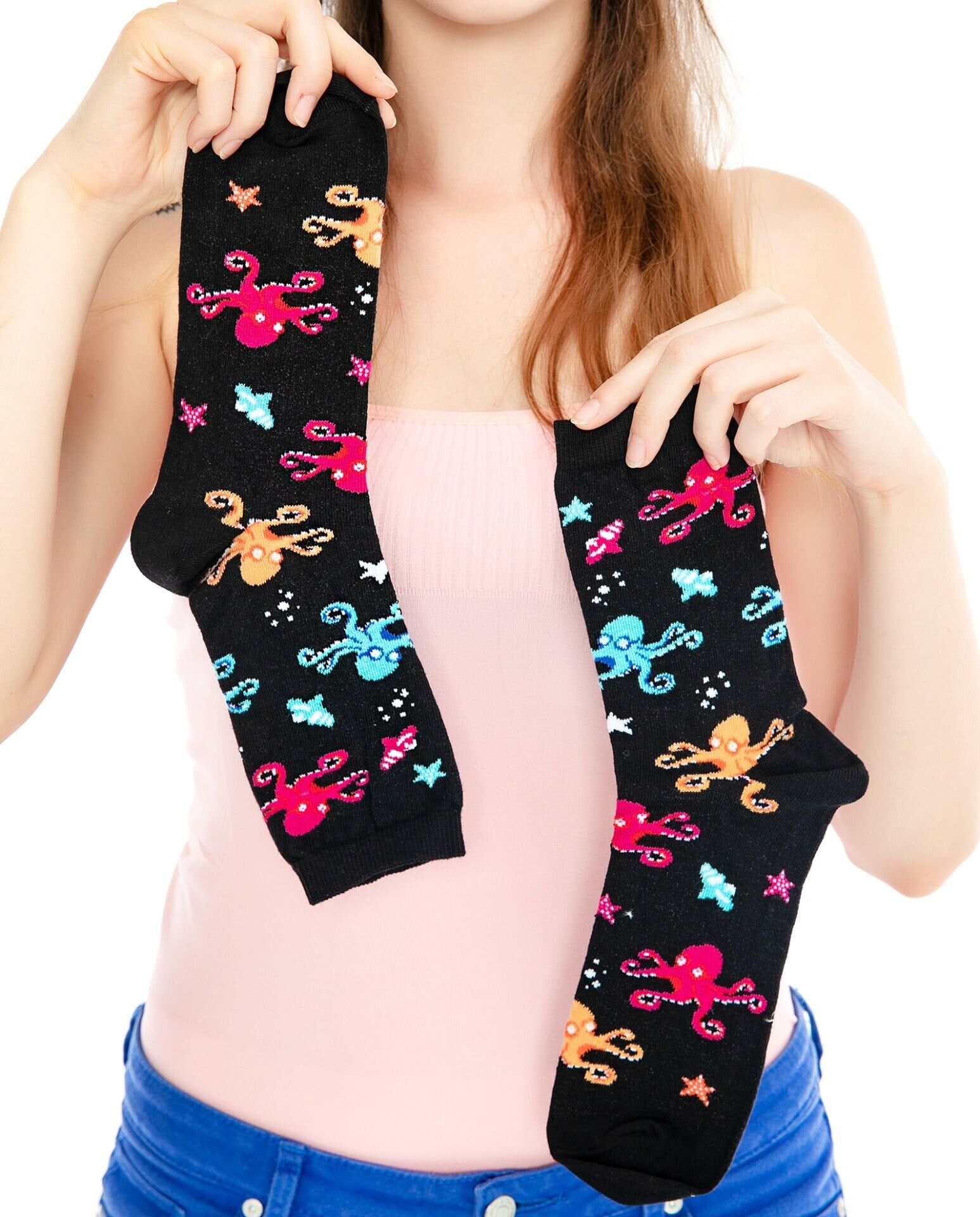 Ahtapot Desen Soket Çorap