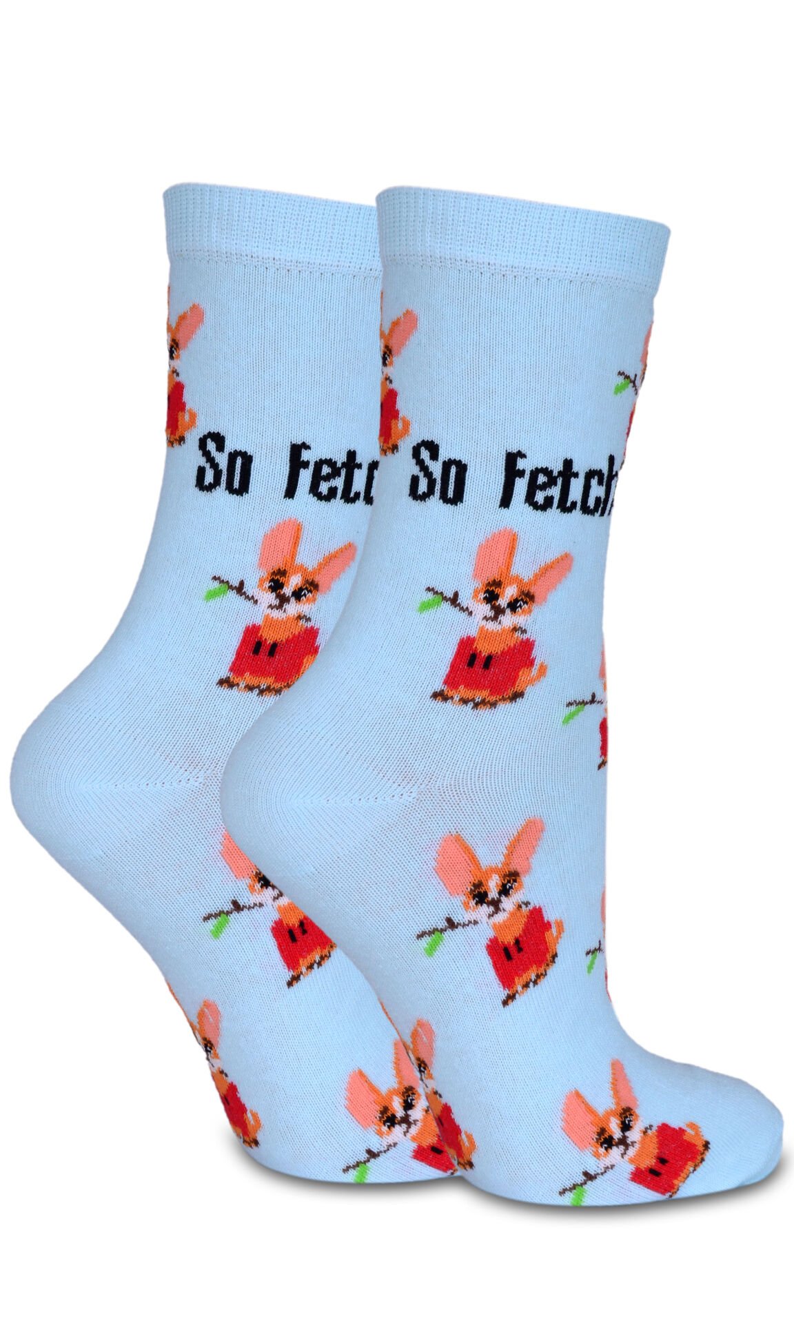 So Fetch Yazılı Desenli Soket Çorap