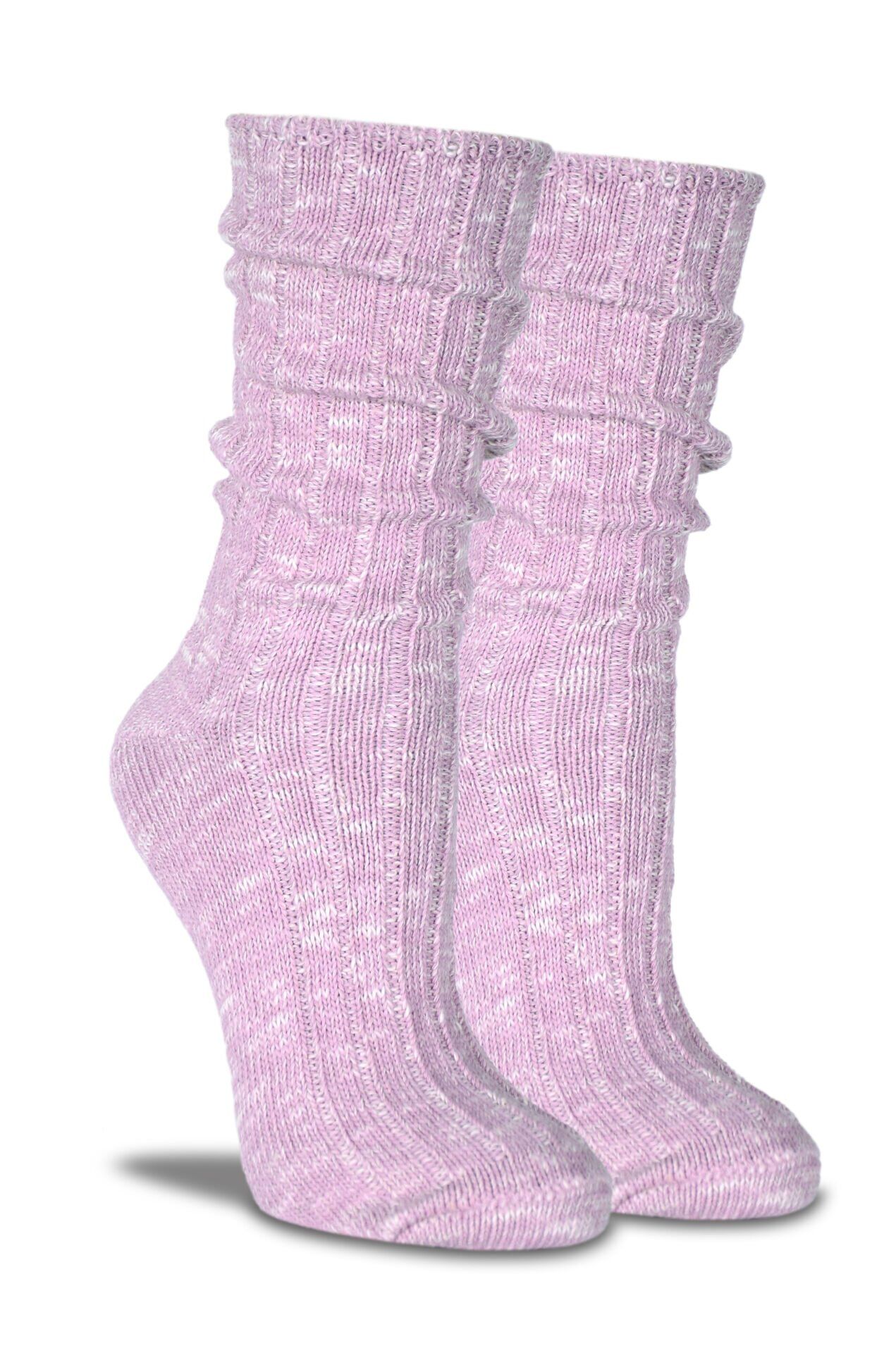 Pembe Renk Soket Çorap Alisa