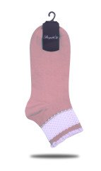 Koyu Lila File Desen Soket Çorap LİLA - 35/39