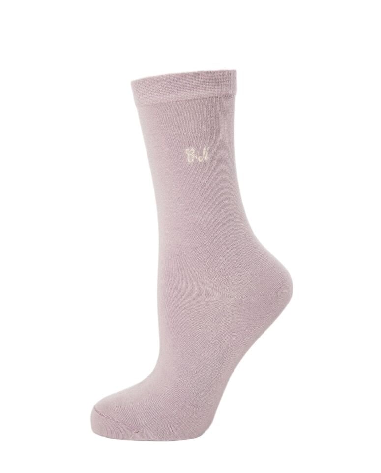 Kişiye Özel Kadın Nakışlı Soket Çorap Exclusive Bambu