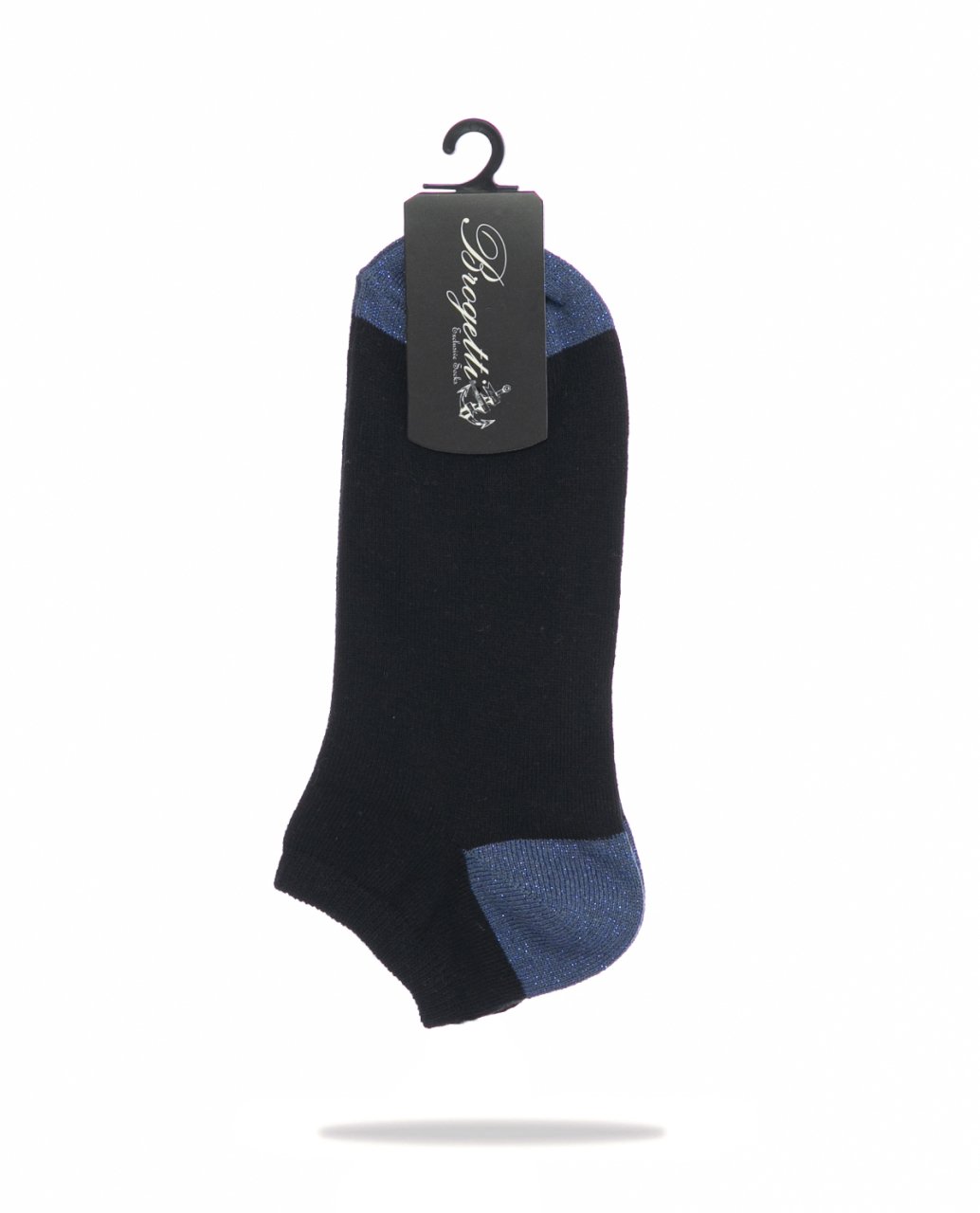 Siyah Renk İndigo Sim Detaylı Kısa Soket Çorap SİYAH - TEK BEDEN
