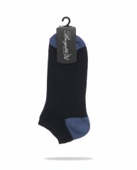 Siyah Renk İndigo Sim Detaylı Kısa Soket Çorap SİYAH - TEK BEDEN
