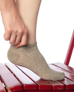 Bambu Bej Renk Kısa Soket Çorap