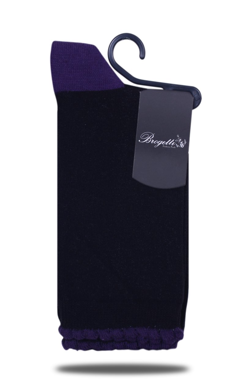 Bilekten Kabartma Detaylı Siyah Soket Çorap SİYAH - 35/39