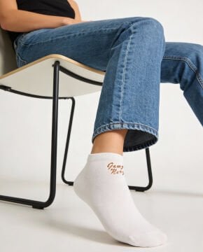 Kişiye Özel Kadın Patik Çorap Exclusive Bambu