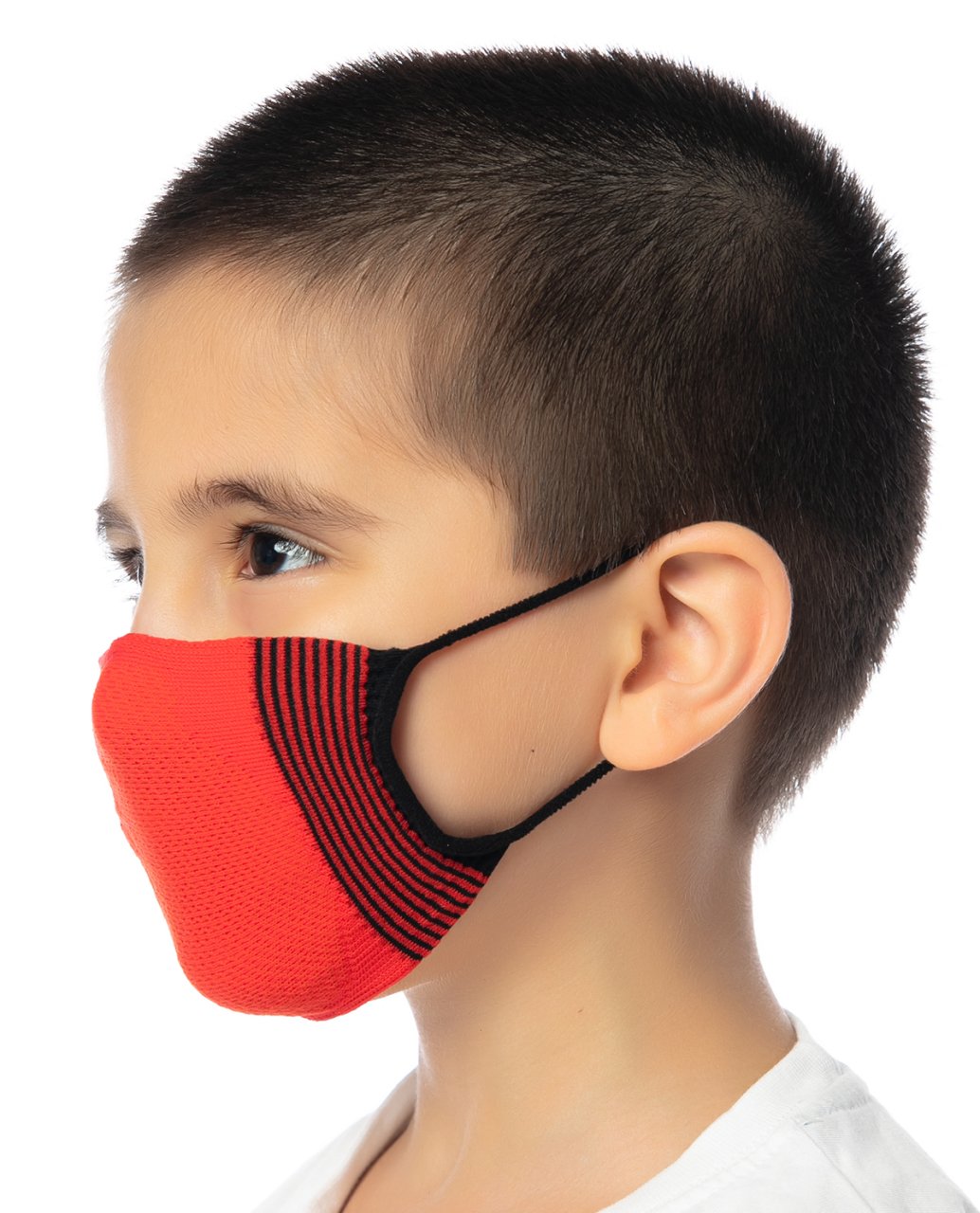 Çocuk Maskesi Yıkanabilir ve Rahat Nefes Aldırabilir KIRMIZI - 3-6 YAŞ