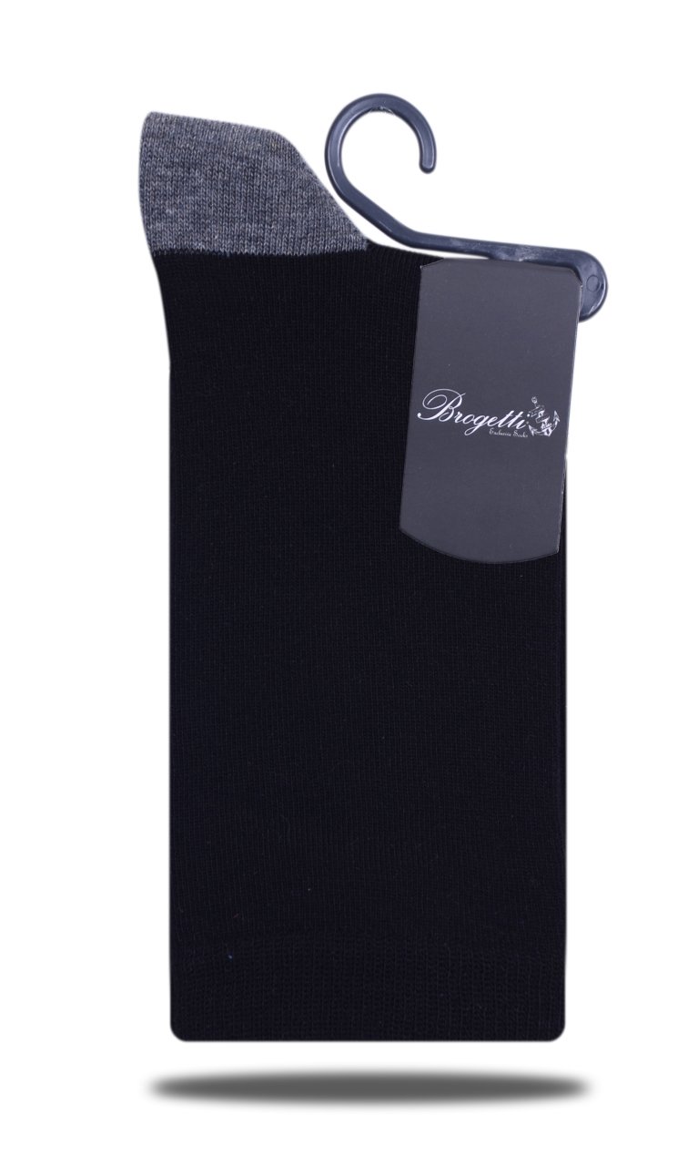 Siyah Renk Antrasit Detaylı Soket Çorap SİYAH - 35/39