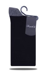 Siyah Renk Antrasit Detaylı Soket Çorap SİYAH - 35/39