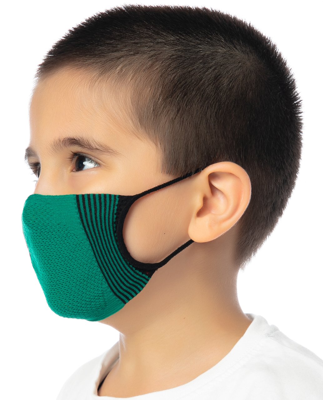 Yıkanabilir Çocuk Yüz Maskesi Yeşil Renk YEŞİL - 7-12 YAŞ