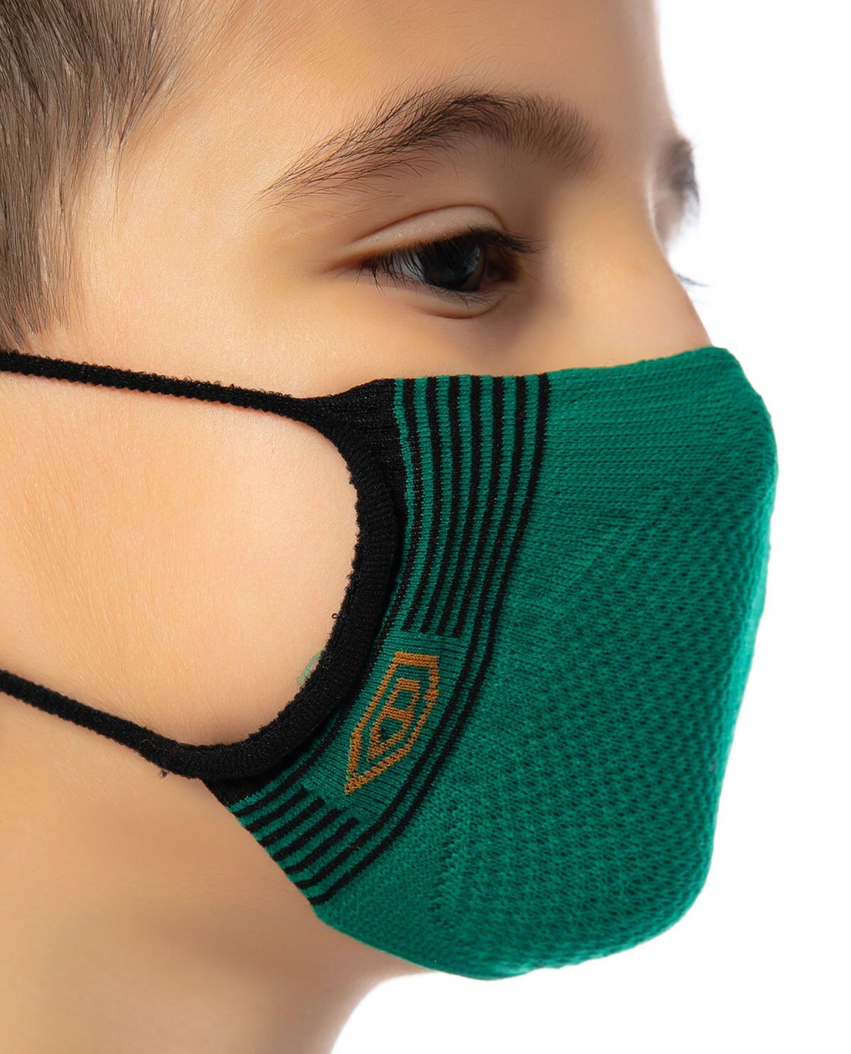 Yıkanabilir Çocuk Yüz Maskesi Yeşil Renk YEŞİL - 7-12 YAŞ