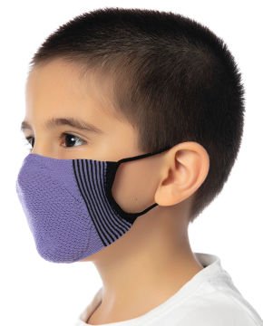 Yıkanabilir Çocuk Maskesi Ekstra Rahat Mor Renk